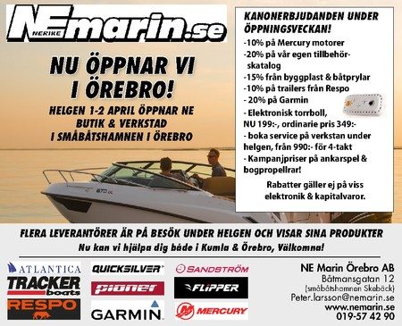 NE MARIN ÖPPNAR I ÖREBRO, VÄLKOMNA!