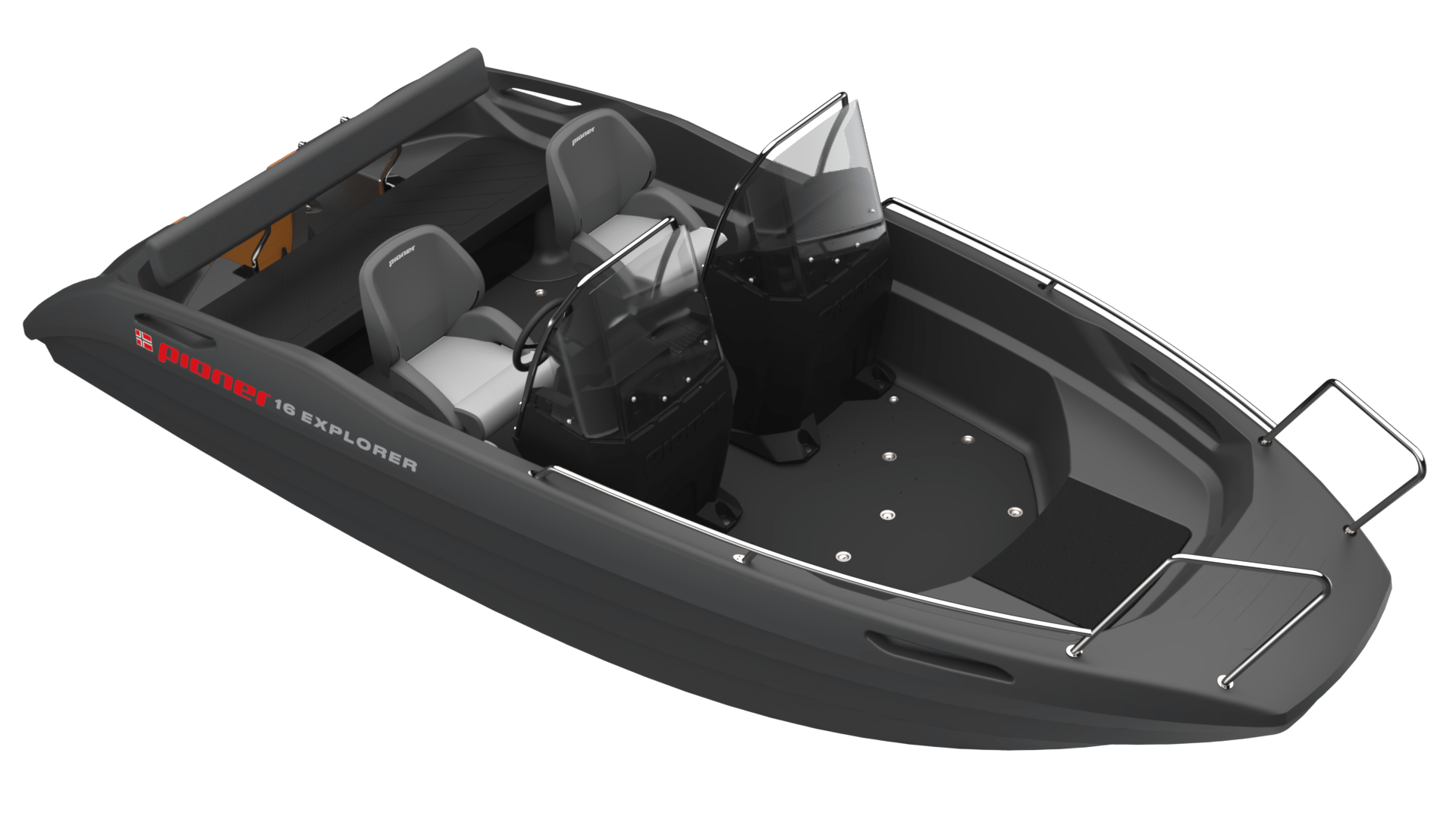 P16E_dark grey_Bow Rider std_2026_ISO front_600p