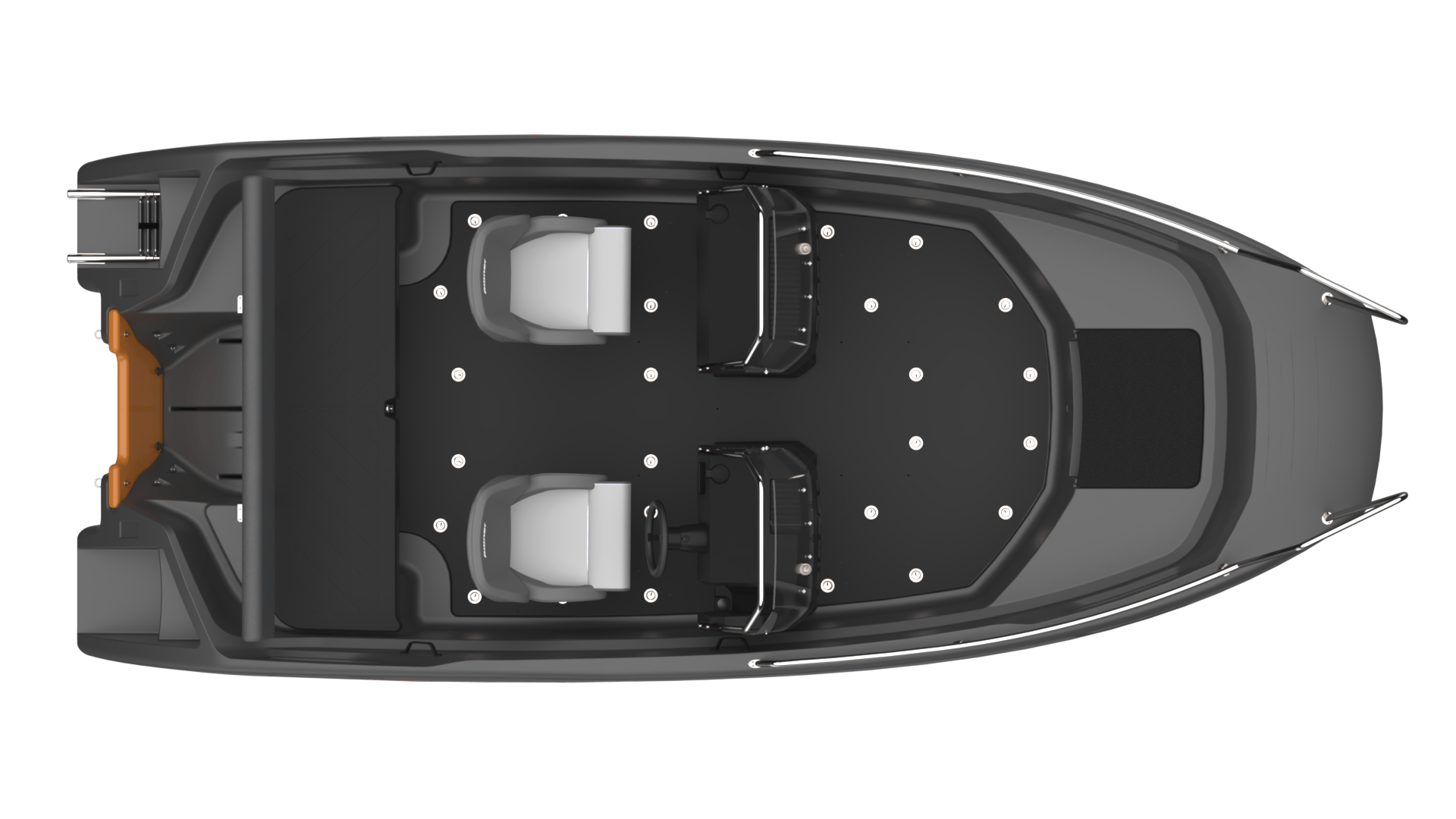 P16E_dark grey_Bow Rider_2026_TOP view_600p